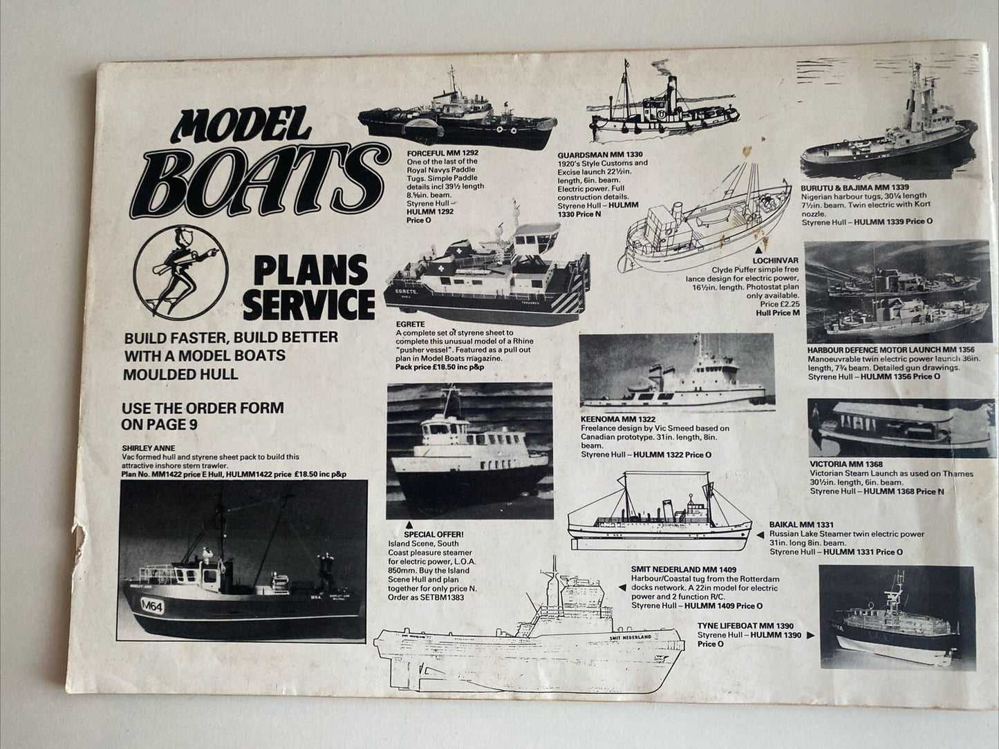 Vintage Model Engineering and Boats 1989 Plans Handbook PB