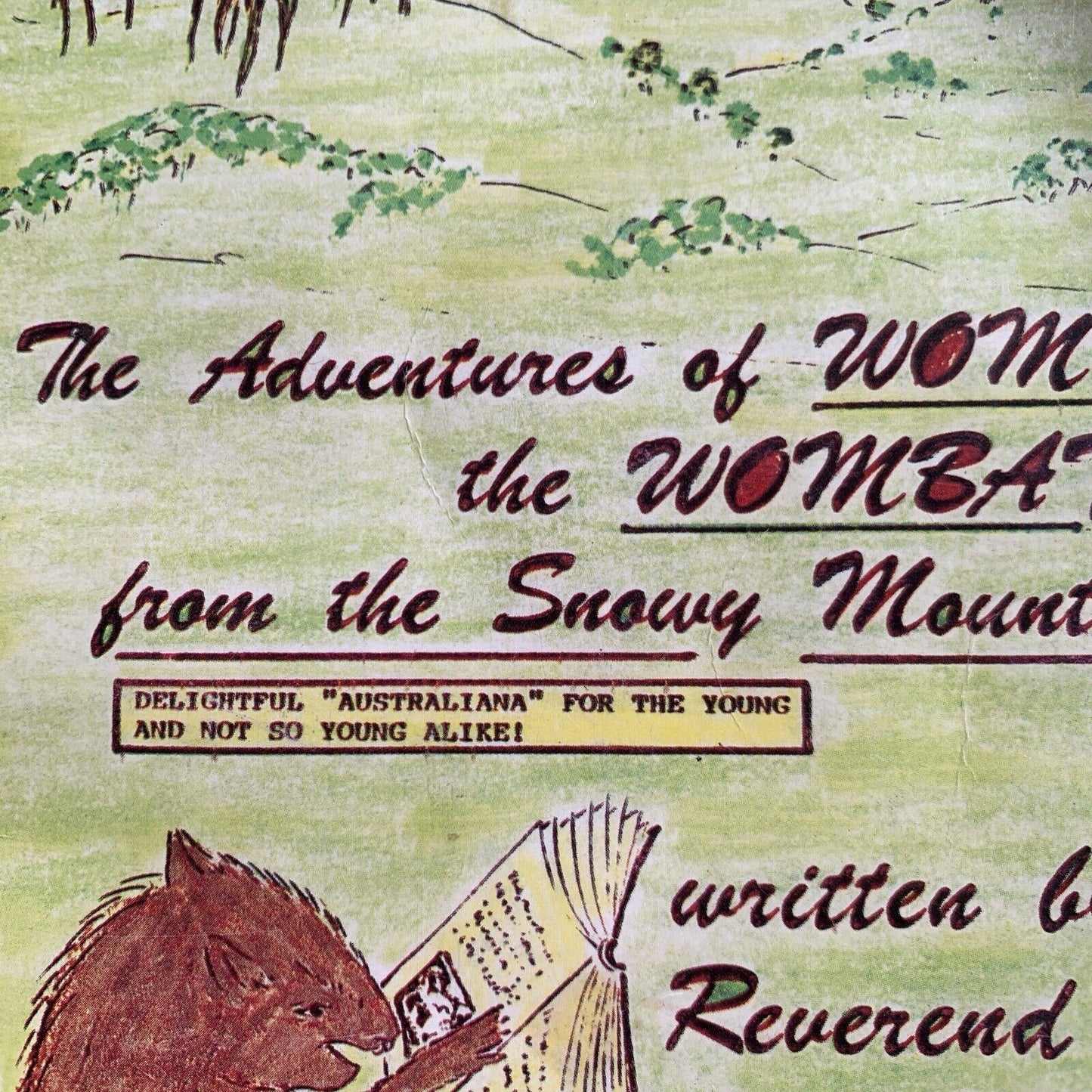 The Adventures of Wompy the Wombat from the Snowy Mountains 1988 113 Pg Aussie