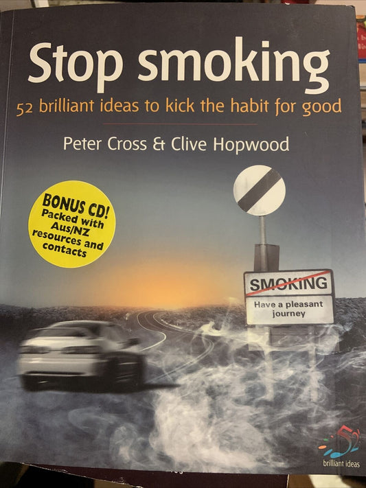 New Book CD Set STOP SMOKING 52 Ideas Kick The Habit For Good P Cross C Hopwood