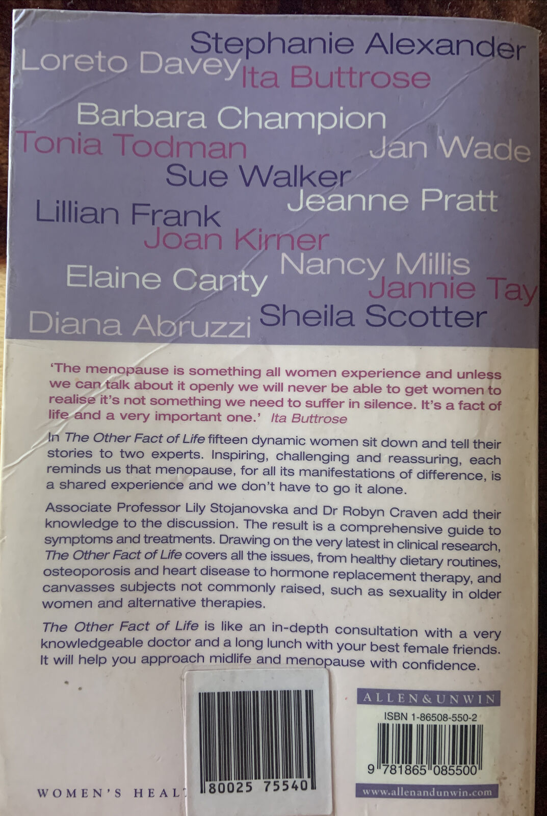 The Other Fact of Life: Taking Control of Menopause by Stojanovska & Craven PB