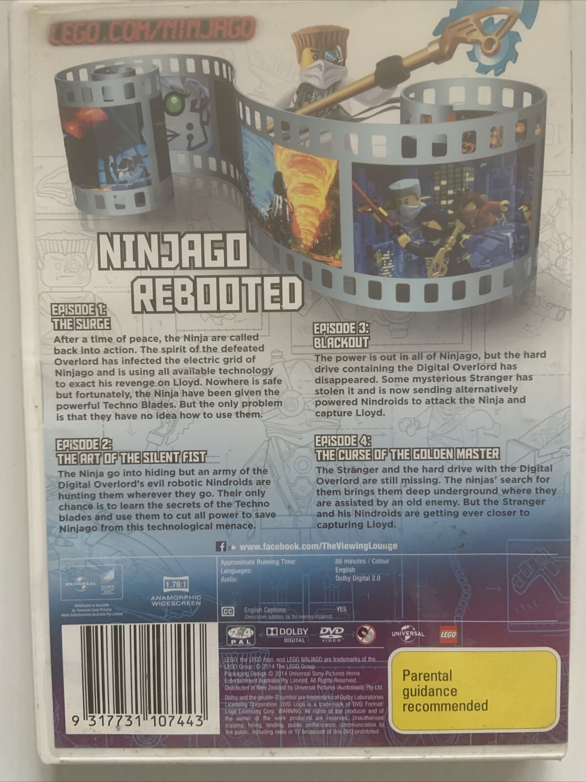DVD LEGO DVD NINJAGO REBOOTED Masters of Spinjitzu Series 3 Volume 1 Battle 2011