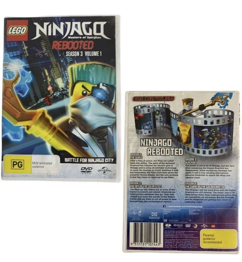 DVD LEGO DVD NINJAGO REBOOTED Masters of Spinjitzu Series 3 Volume 1 Battle 2011