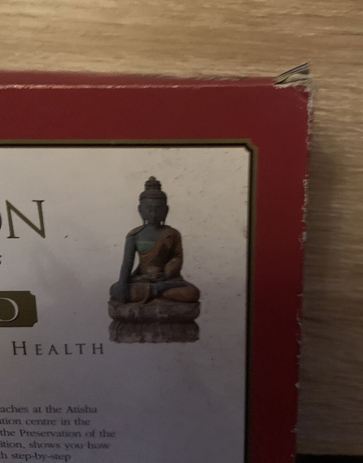 New Practical Meditation Buddhist Principles Large Book and DVD Set Cover Wear