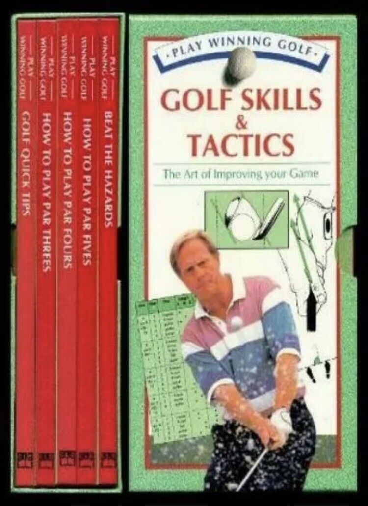 5 HC Book Boxed Set GOLF SKILLS & TACTICS Improving Your Game 1994 Sport Guide