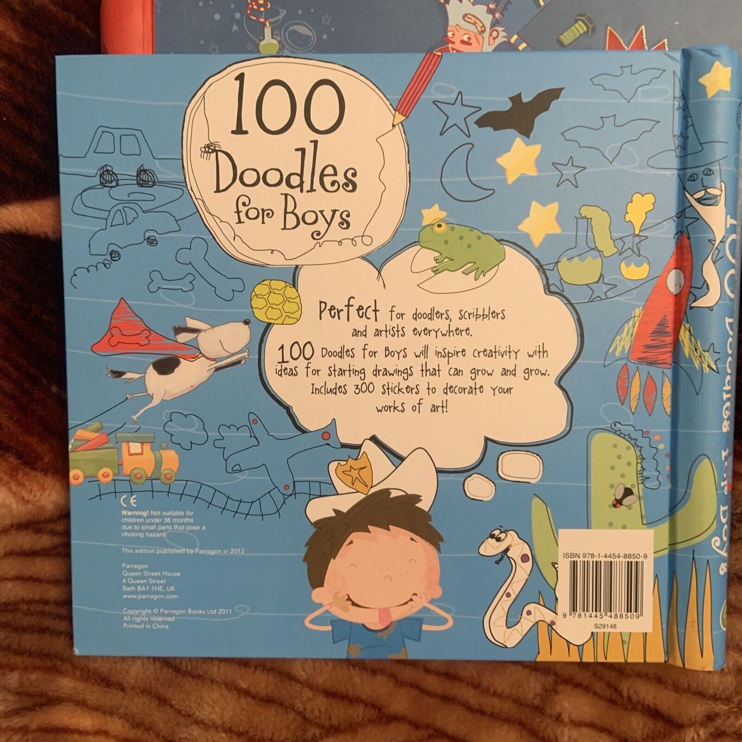 Doodle Activities for Boys 2 Book Set Ringbound Paragon 2012 In Slip Cover
