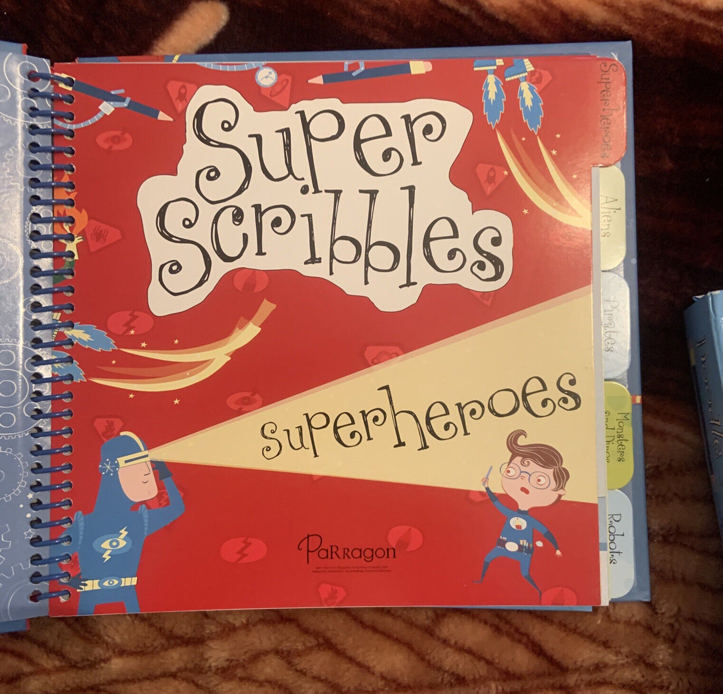 Doodle Activities for Boys 2 Book Set Ringbound Paragon 2012 In Slip Cover