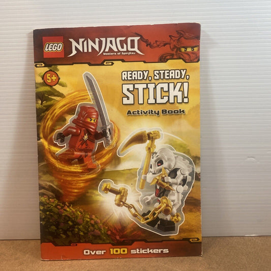 LEGO Ninjago Masters of Spinjitzu Ready Steady Stick Activity Book Less 6 Stikrs
