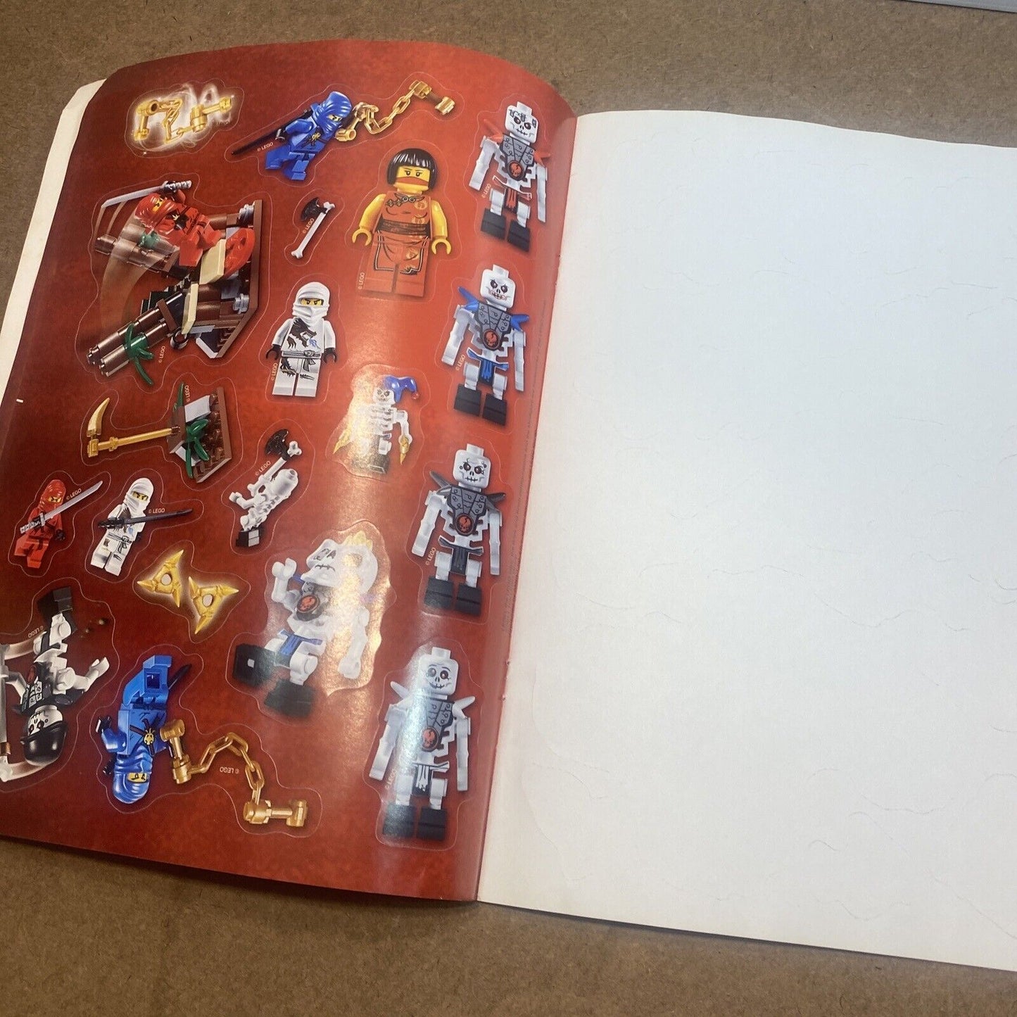 LEGO Ninjago Masters of Spinjitzu Ready Steady Stick Activity Book Less 6 Stikrs