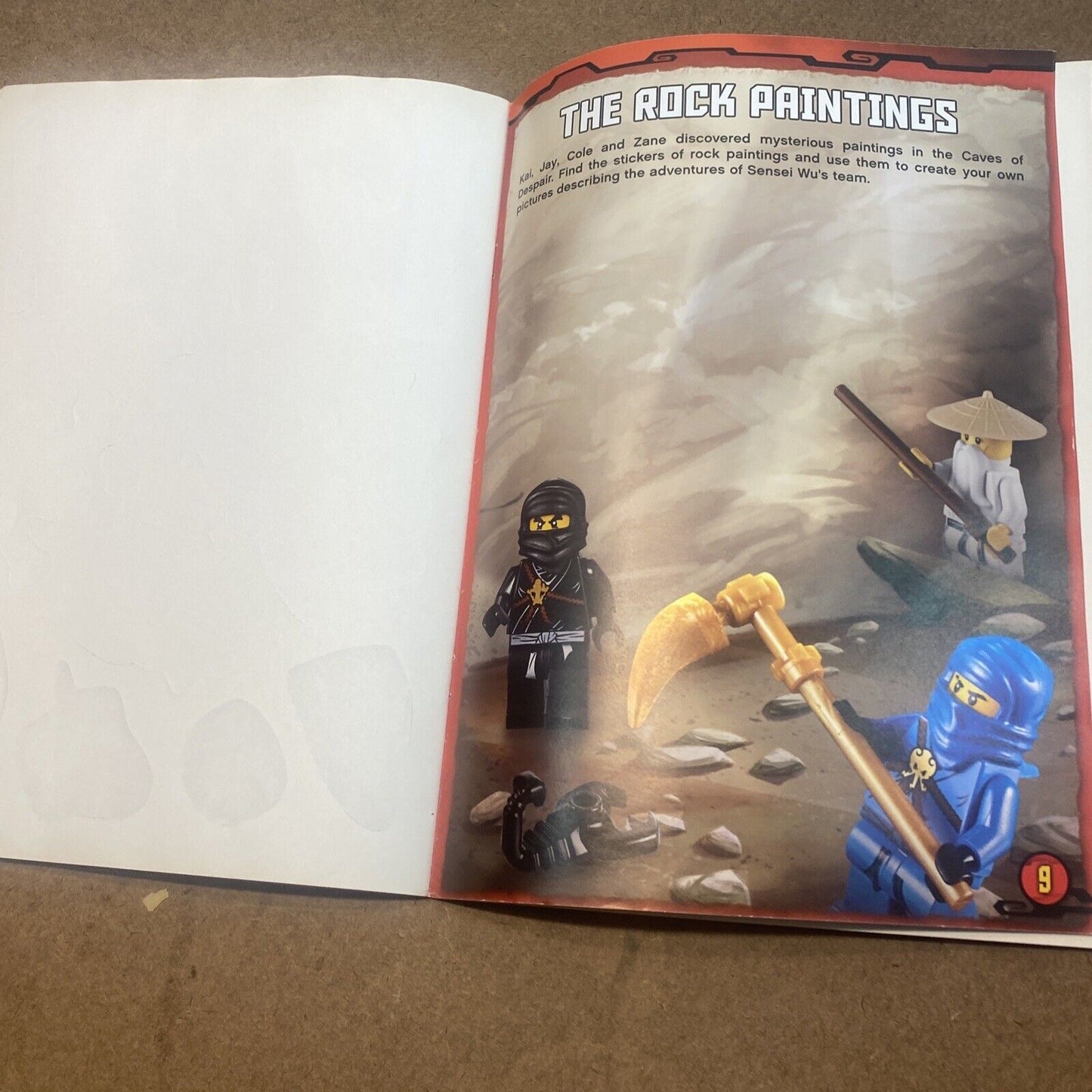 LEGO Ninjago Masters of Spinjitzu Ready Steady Stick Activity Book Less 6 Stikrs