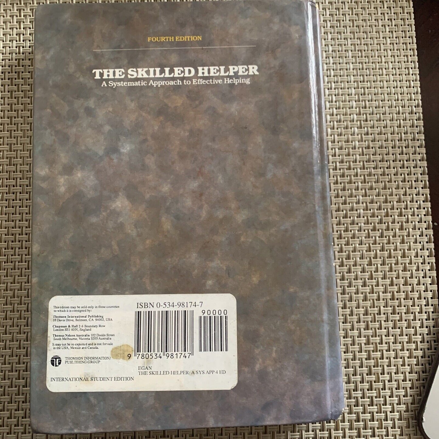 THE SKILLED HELPER A Systematic Approach to Effective Helping Fourth Edition HC