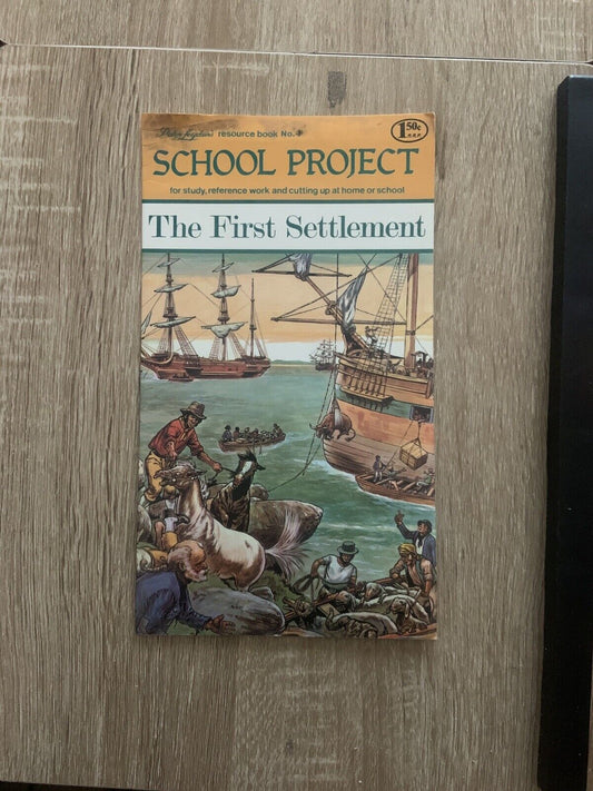 Peter Leydens School Project No 4 The First Settlement 1960’s Tall Booklet