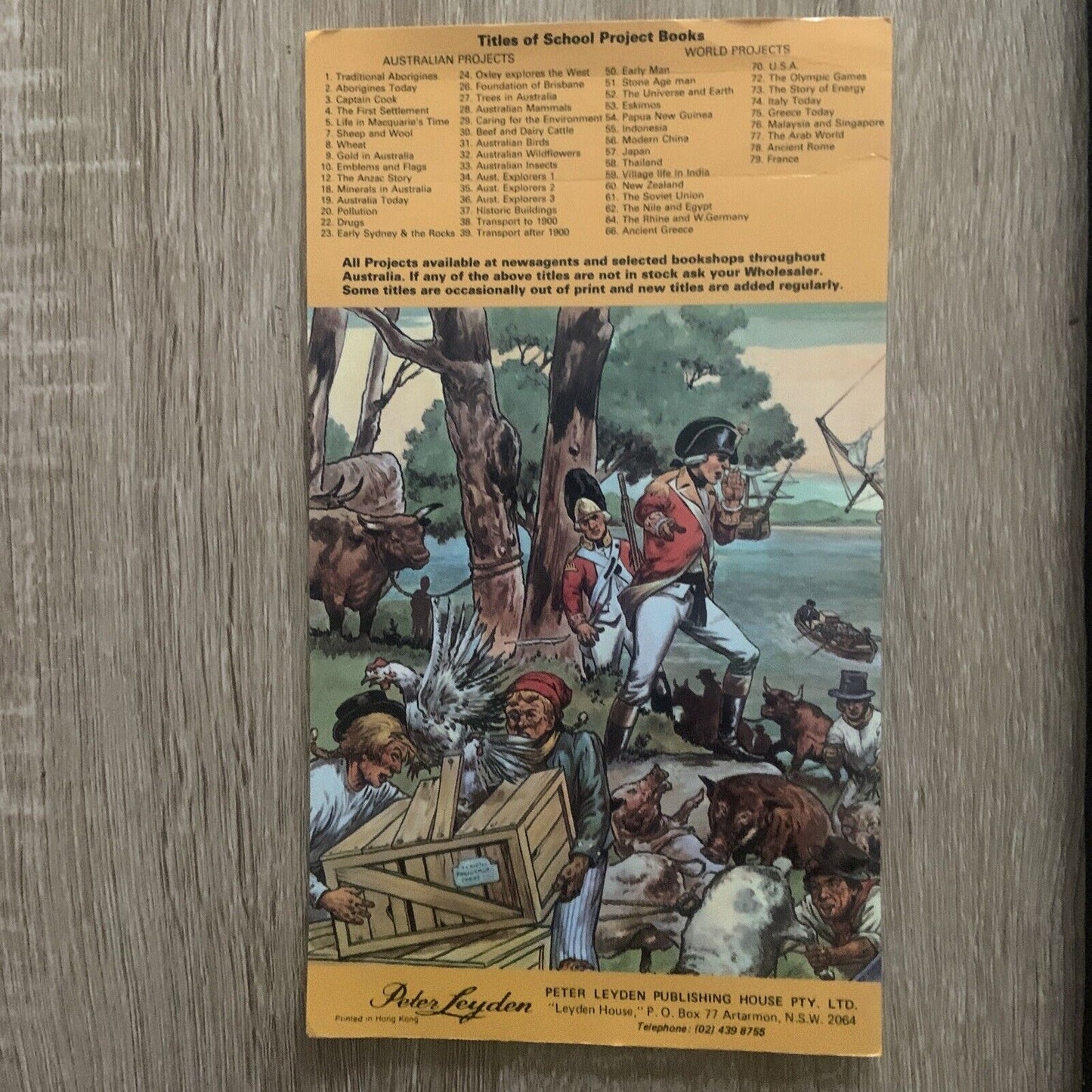 Peter Leydens School Project No 4 The First Settlement 1960’s Tall Booklet
