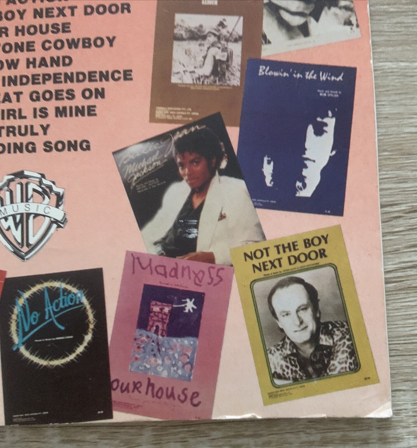 WARNER BROS HITS 3 BOOK 15 SONGS Great Condition For Age Music Book Beat It