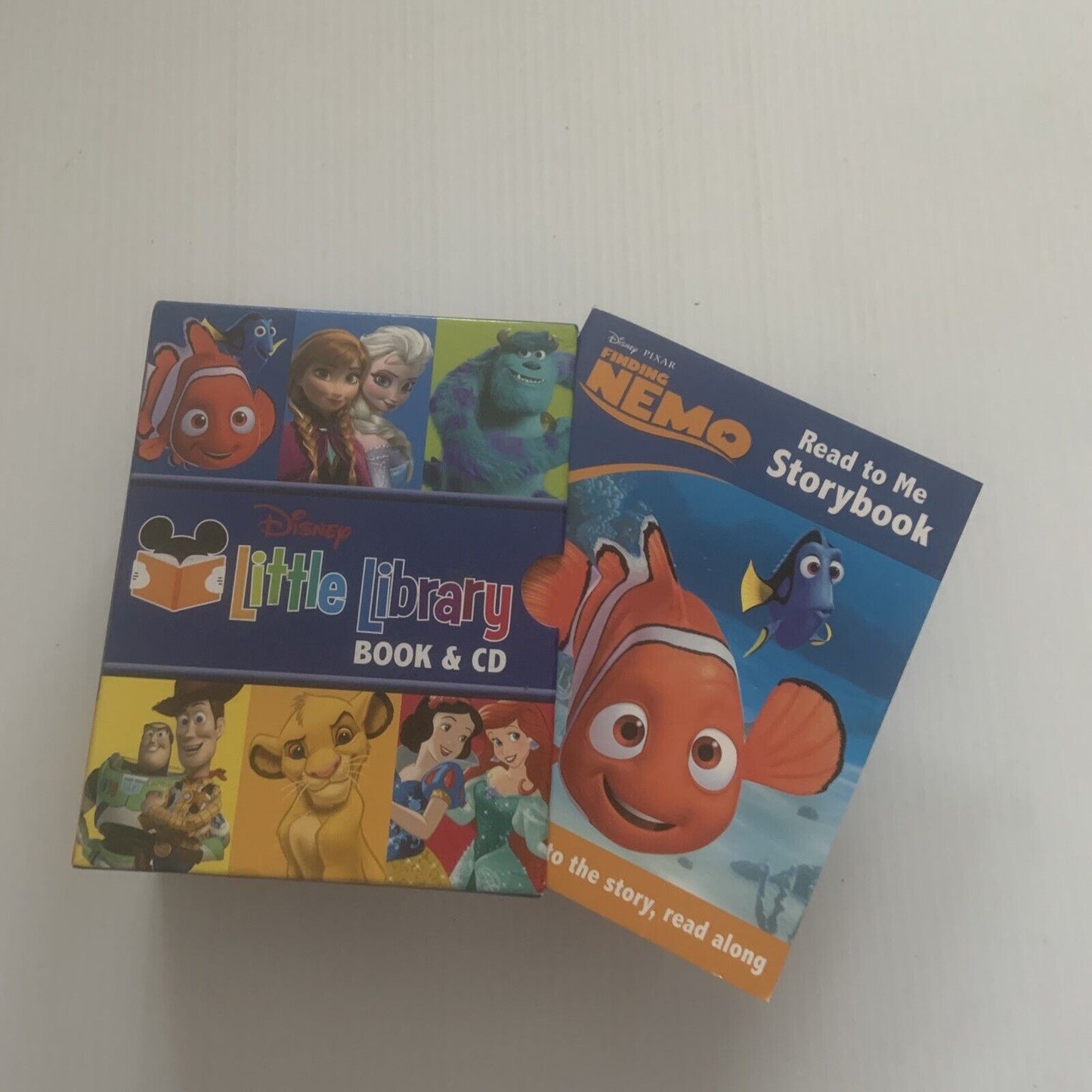 Disney Little Library Book & CD 14 Titles Animated Box Set Slip Cover Complete