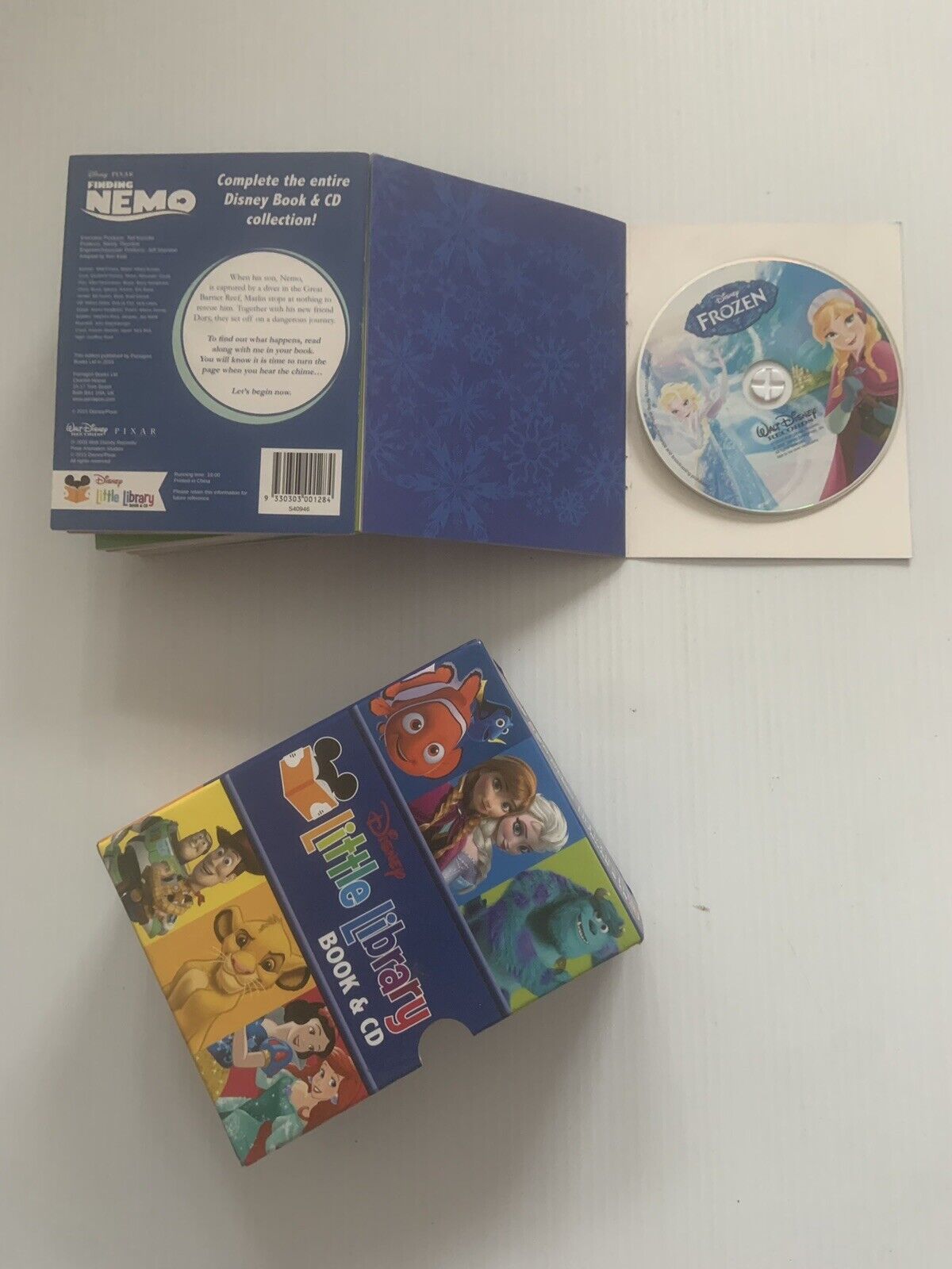 Disney Little Library Book & CD 14 Titles Animated Box Set Slip Cover Complete
