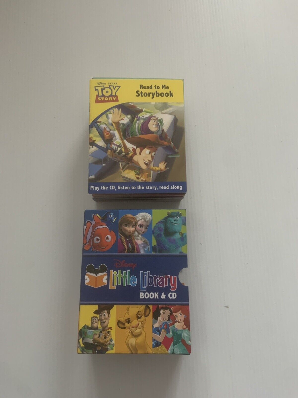 Disney Little Library Book & CD 14 Titles Animated Box Set Slip Cover Complete