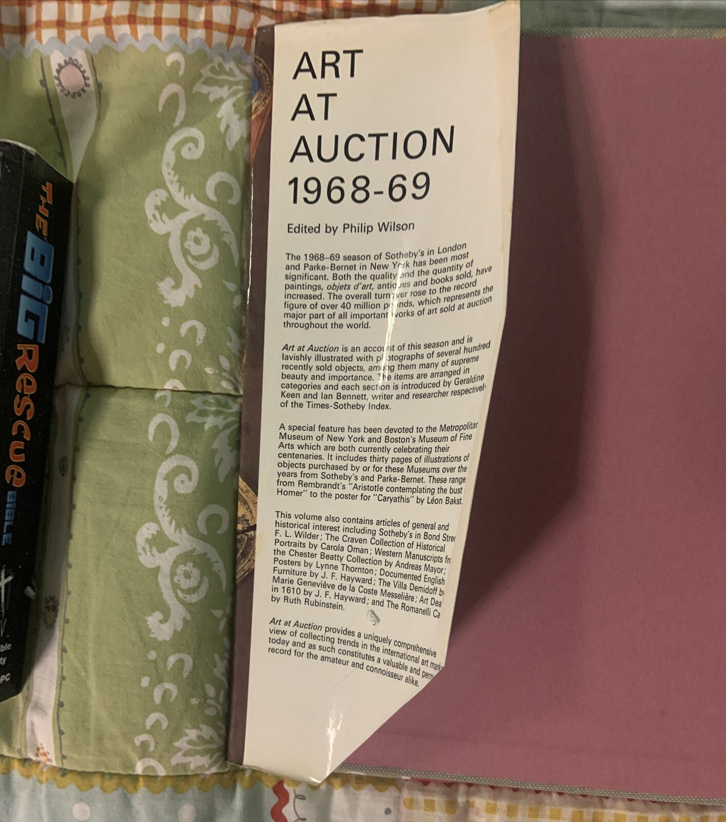 HC Philip Wilson ART AT AUCTION The Year At Sotheby's & Parke-Bernet 1968 -69 DJ