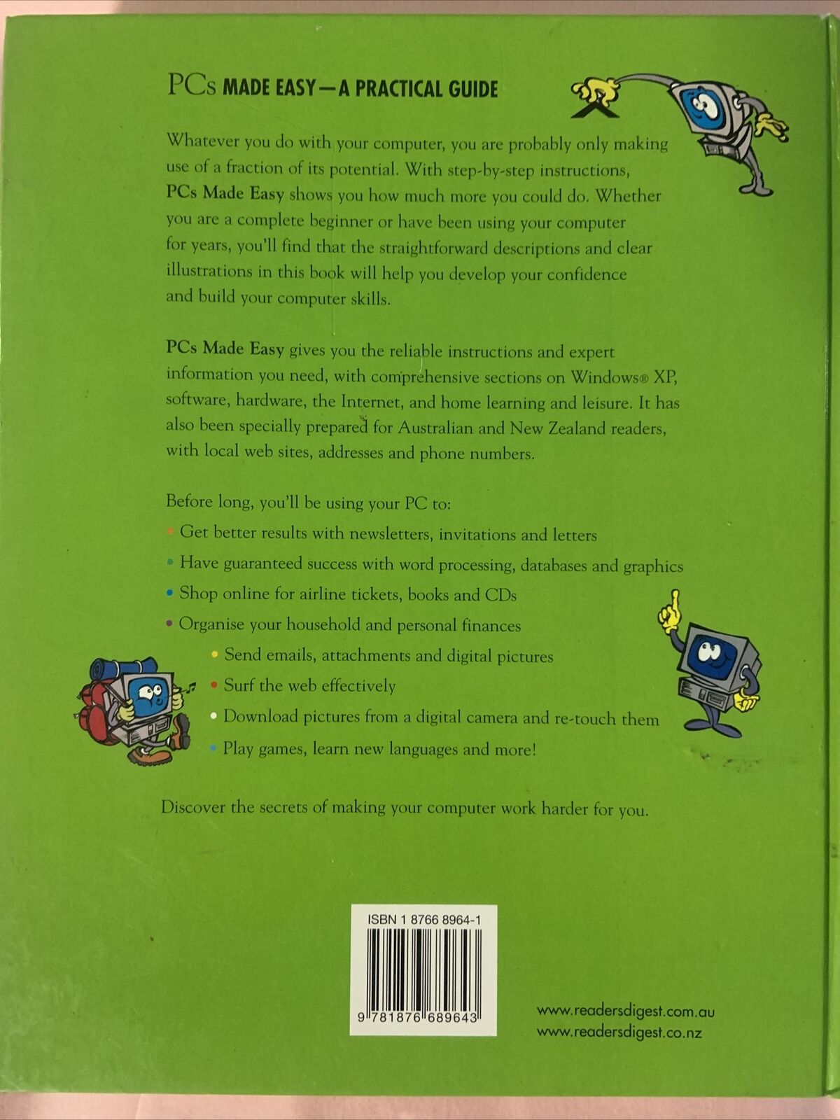 PCs MADE EASY XP EDITION READERS DIGEST 2007 LARGE HC Computer Instruction Book