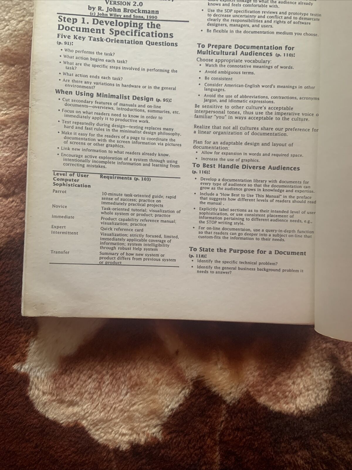 Writing Better Computer User Documentation from Paper to Hypertext Version 2.0