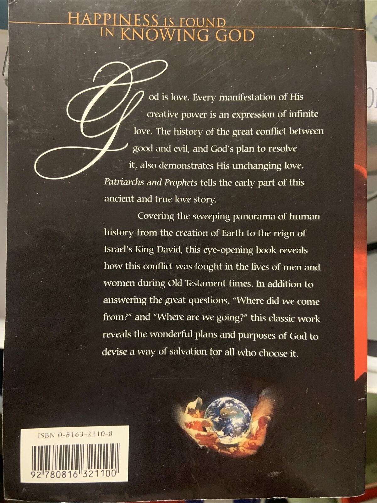 PATRIARCHS AND PROPHETS HAPPINESS DIGEST SERIES #6 By E G White Spirituality