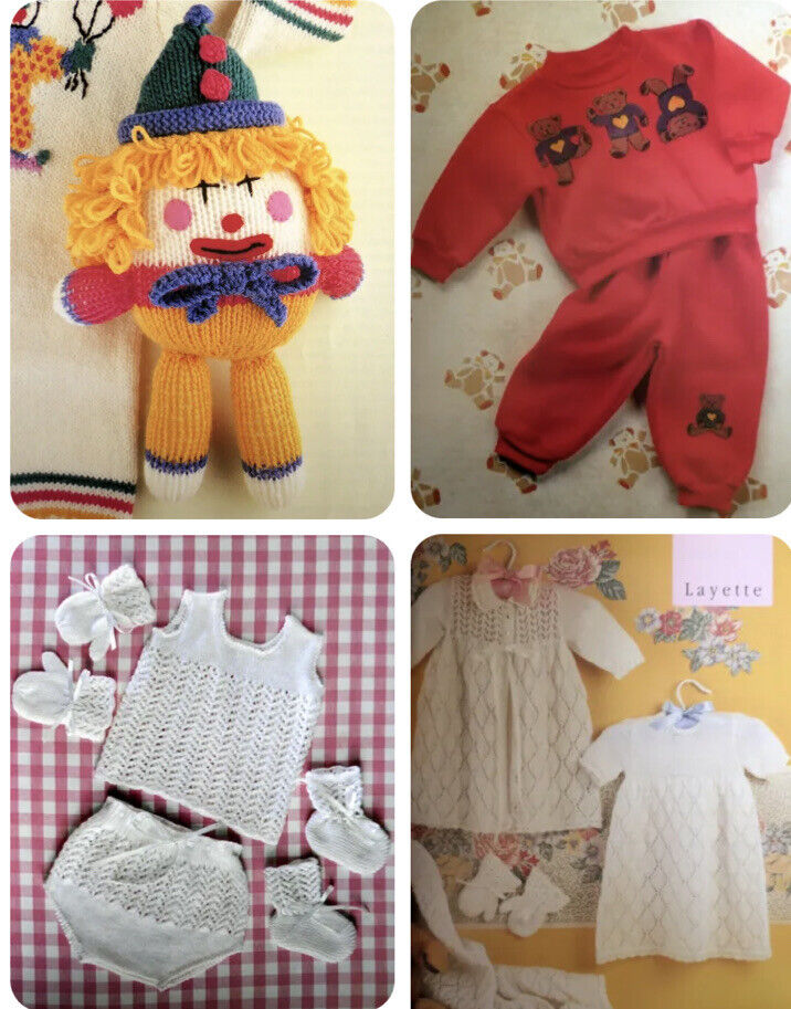 PB Book BABY BOUTIQUE Over 20 Things to Knit & Sew for Baby PB Patterns Newborn