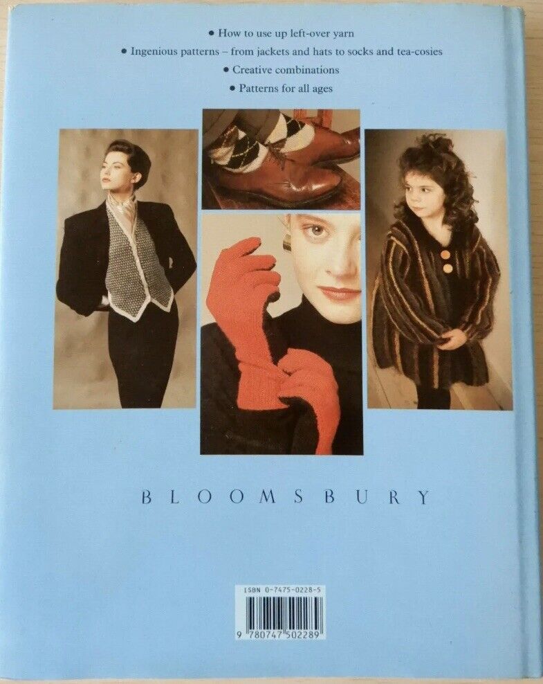 The Odd Ball Knitting Book Debby Robinson Use Left Over Yarns HC DJ 1988 Craft