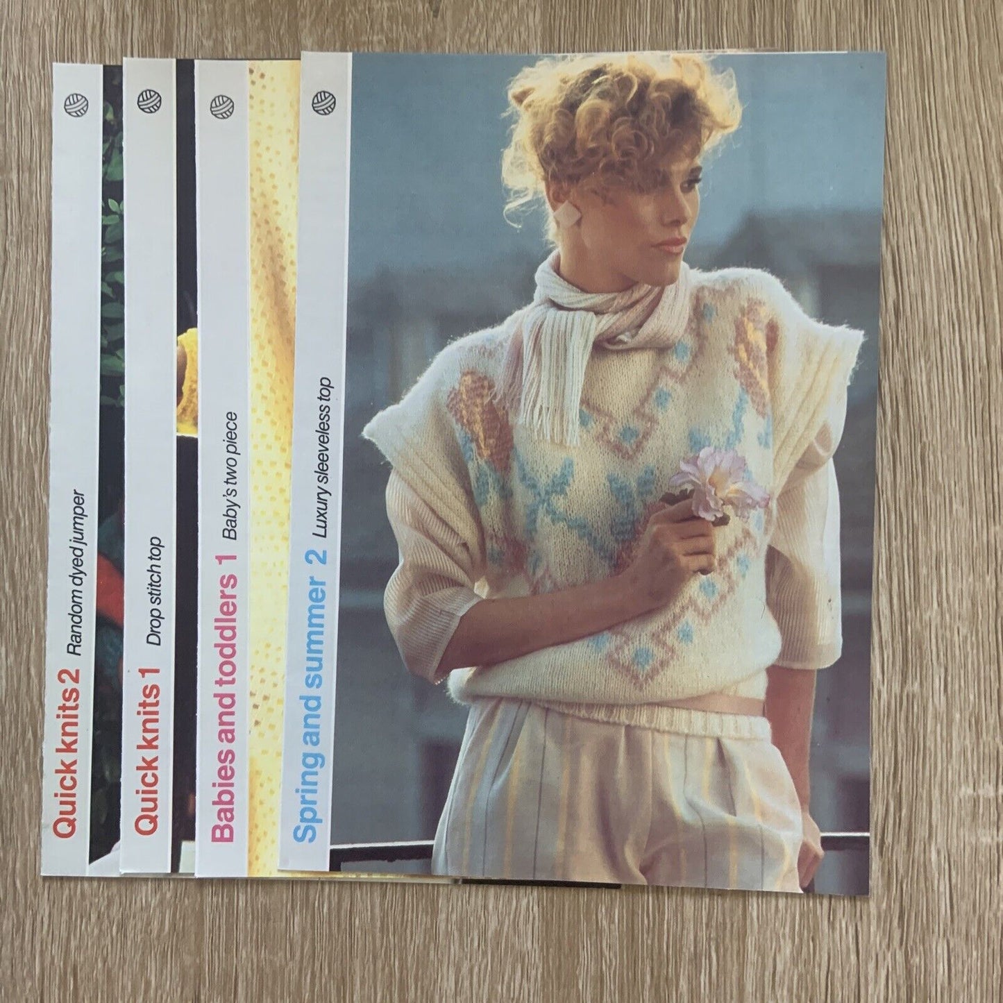 Vintage Get Knitting Pattern Collection & Knitting Guide Vol.1 1980s 1990s NEW