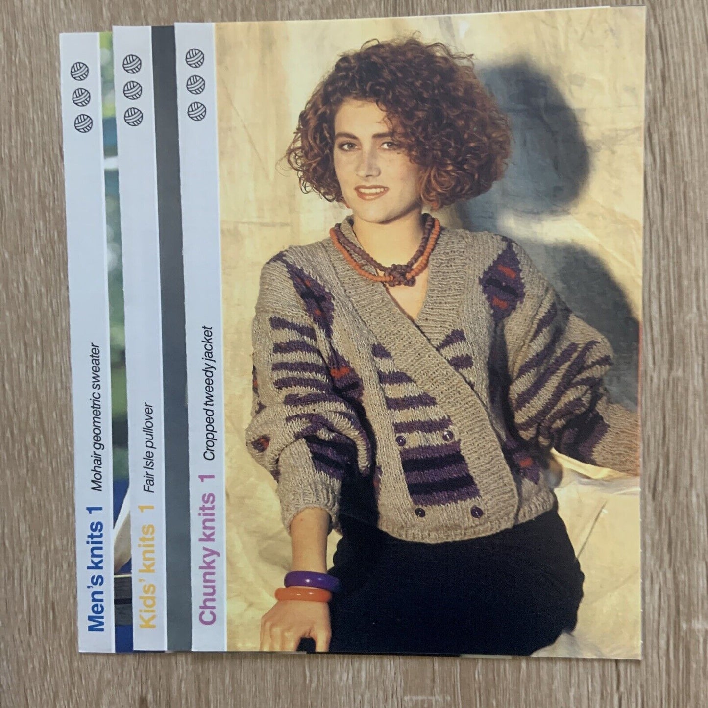 Vintage Get Knitting Pattern Collection & Knitting Guide Vol.1 1980s 1990s NEW