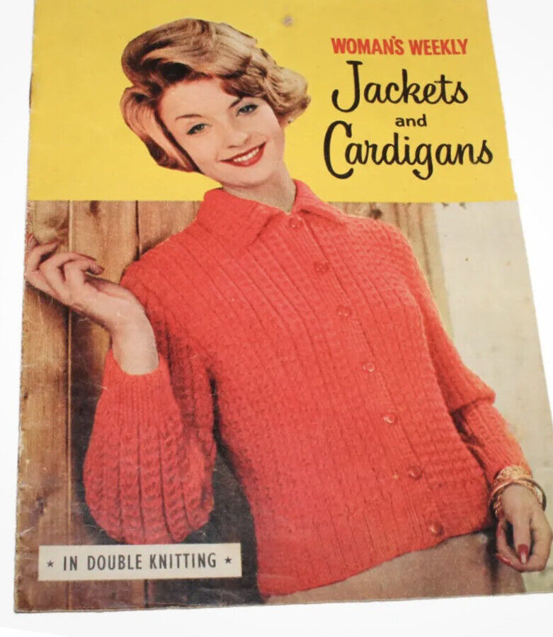 Vintage Pattern Booklet 1960s Womans Weekly Jackets & Cardigans Double Knitting