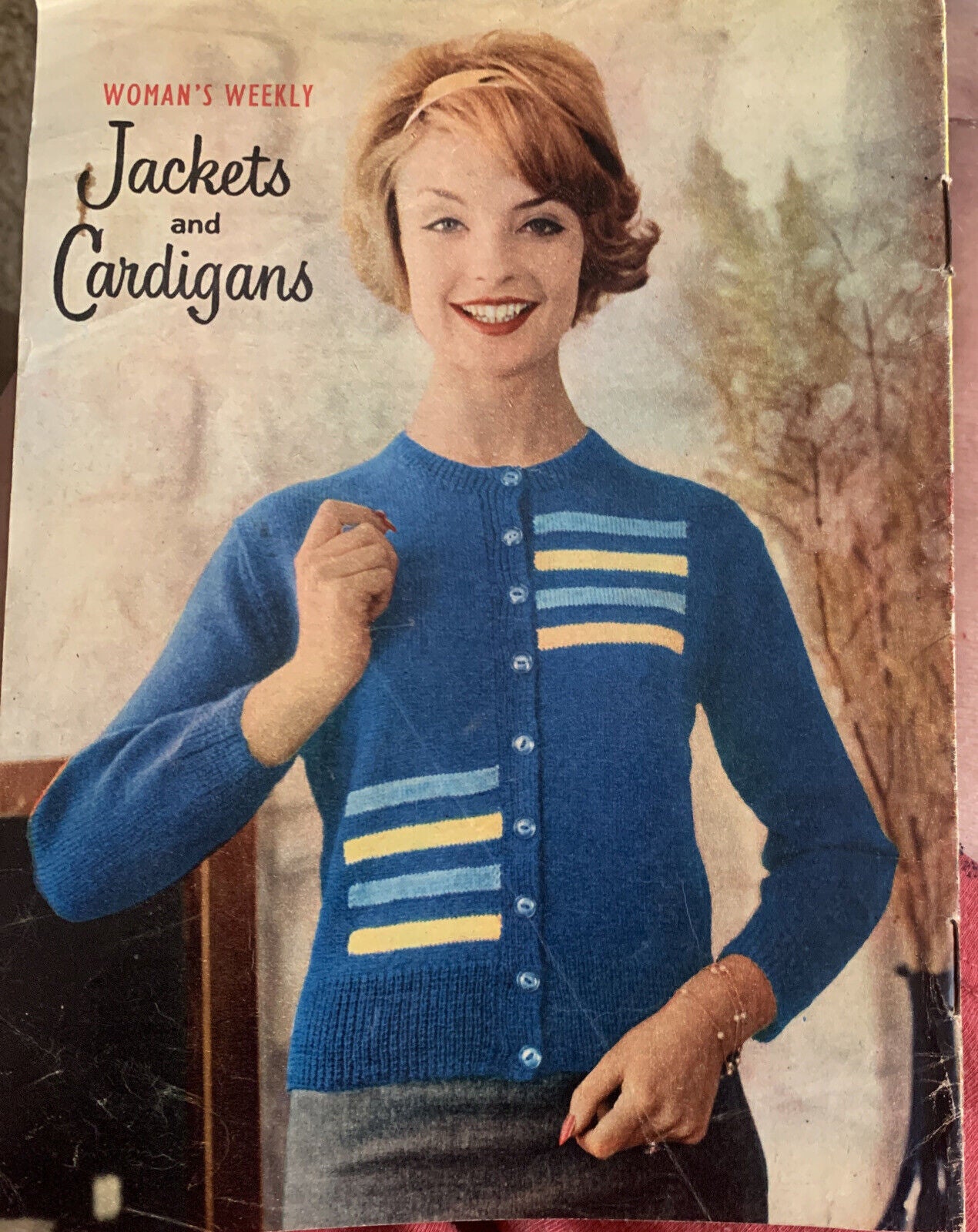 Vintage Pattern Booklet 1960s Womans Weekly Jackets & Cardigans Double Knitting