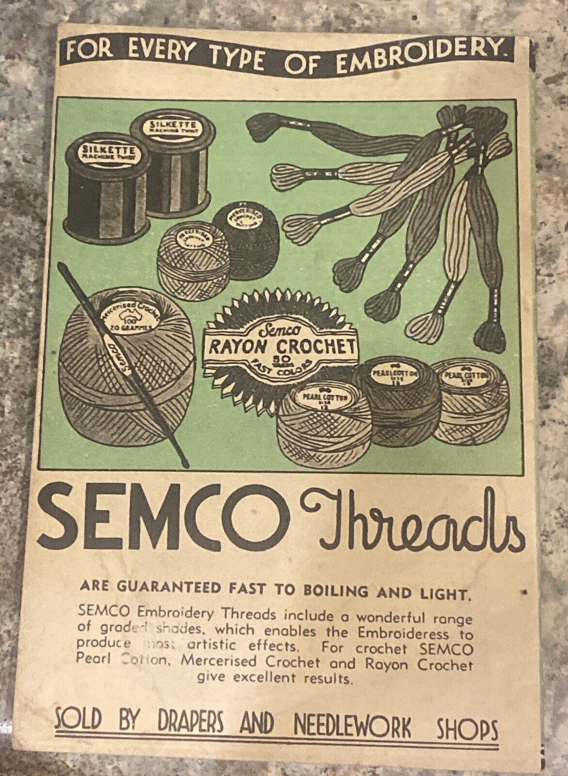 SEMCO Crochet Doyleys 24 Designes Pattern Instructions 1930's No 9 5th Edition