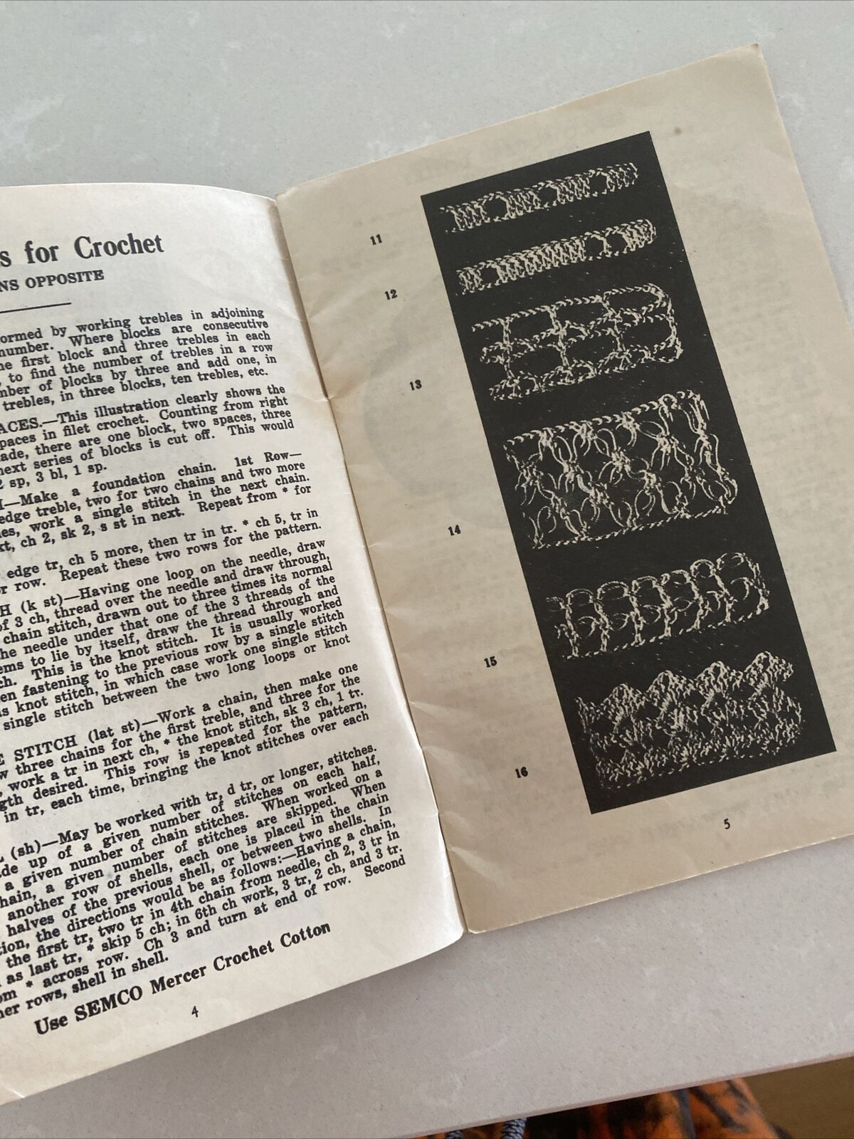 SEMCO Crochet Doyleys 24 Designes Pattern Instructions 1930's No 9 5th Edition