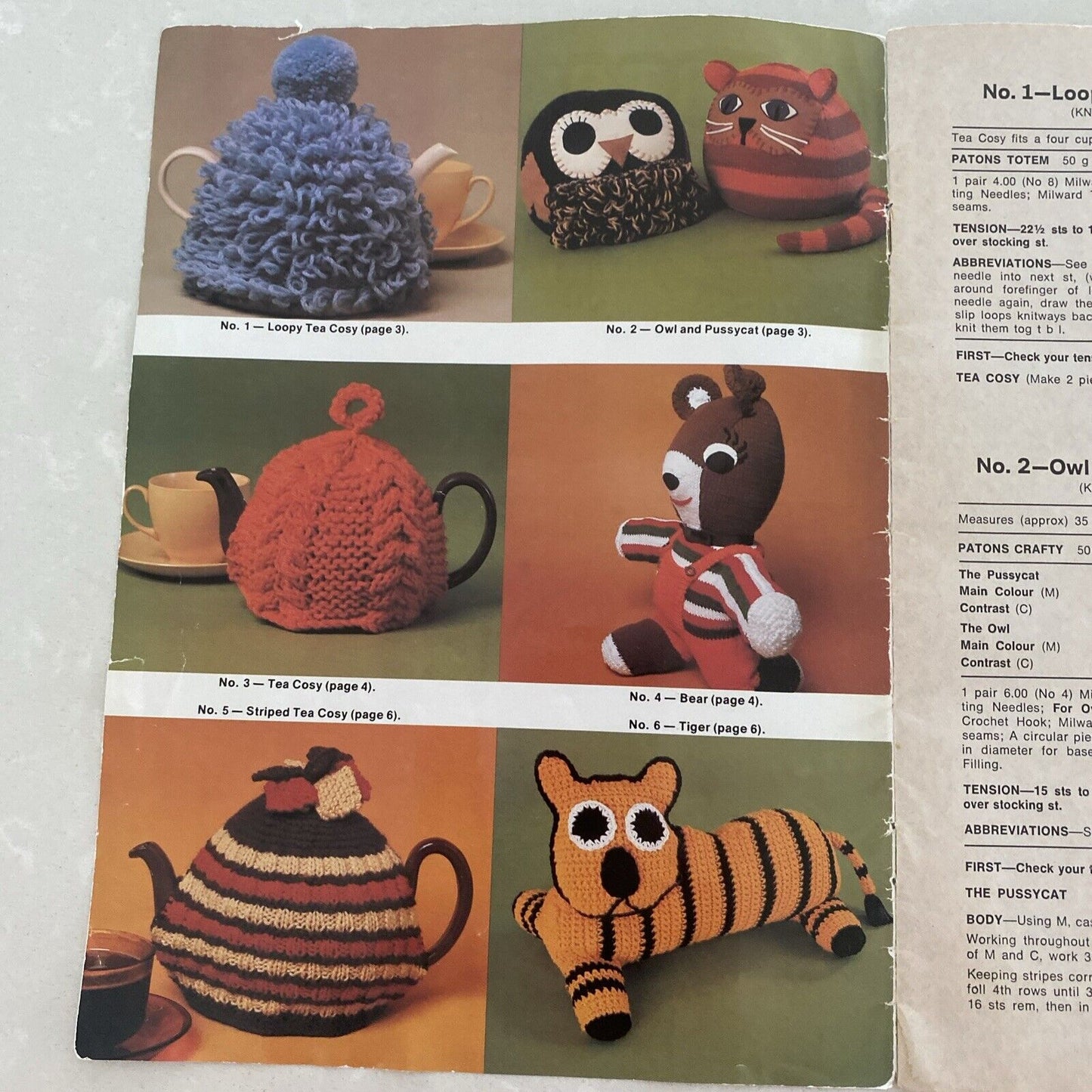 PATONS C37 Bazaar Time Knitting Crochet 19 Patterns Toys Dolls Dog Coat  TeaCosy