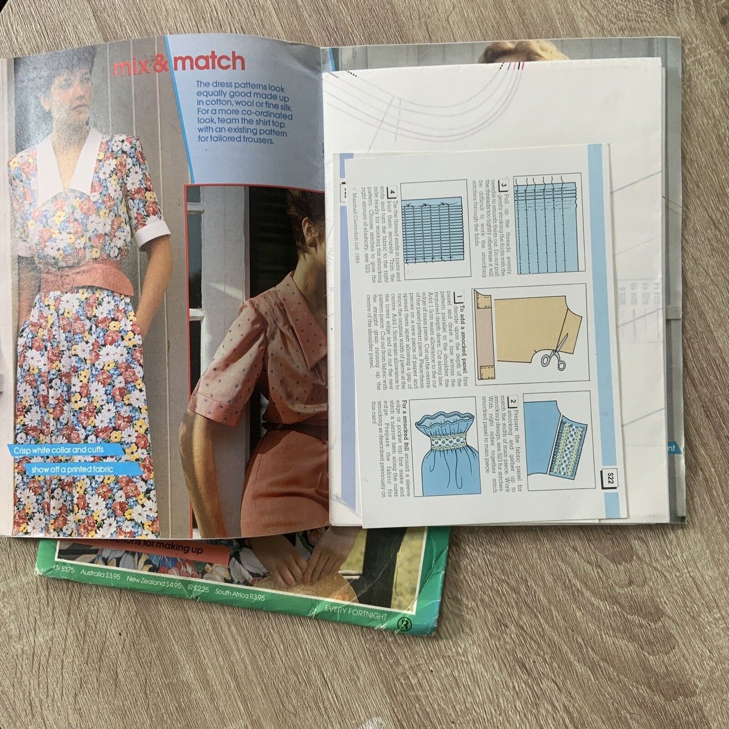 Vintage MAKE IT EASY Mix & Match Pattern Wardrobe & Sewing Guide Vol 15 1984 NEW