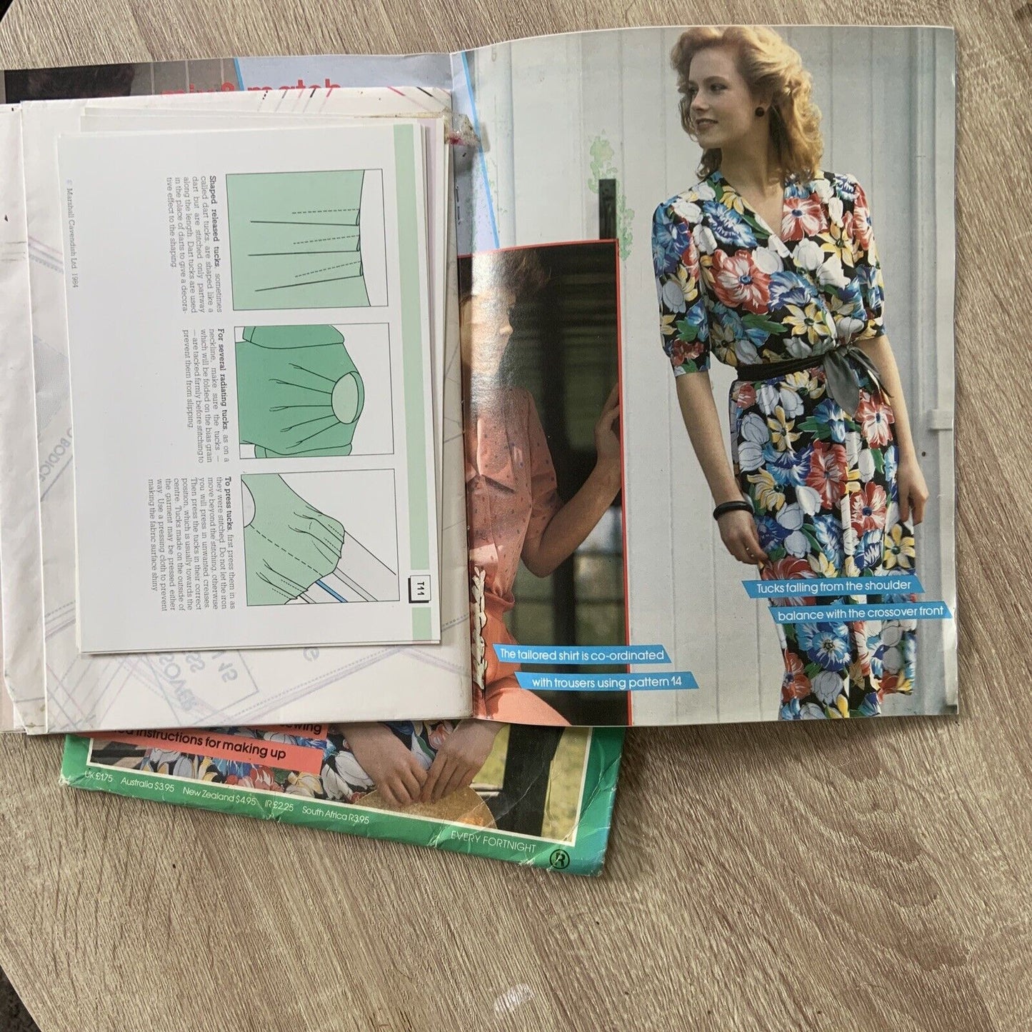 Vintage MAKE IT EASY Mix & Match Pattern Wardrobe & Sewing Guide Vol 15 1984 NEW