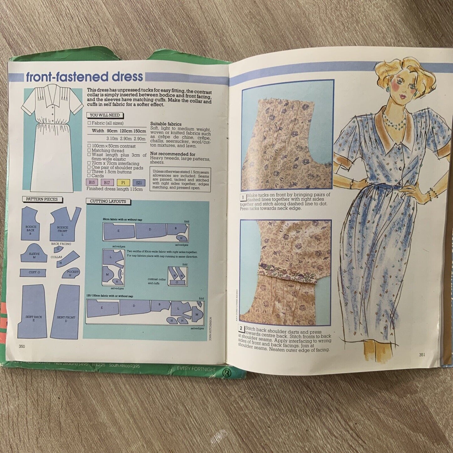 Vintage MAKE IT EASY Mix & Match Pattern Wardrobe & Sewing Guide Vol 15 1984 NEW