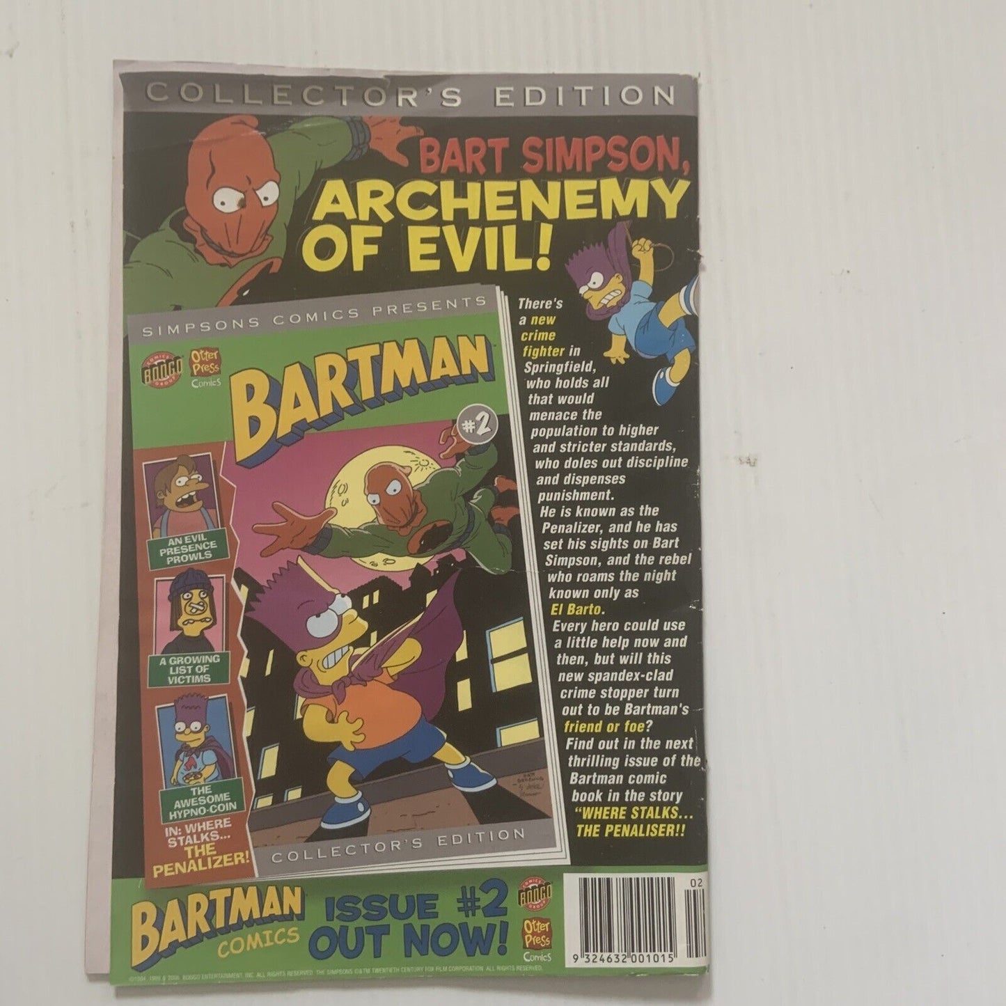 BONGO KRUSTY Comics #2 The Simpsons Otter Press Comics Collectors Edition 2006