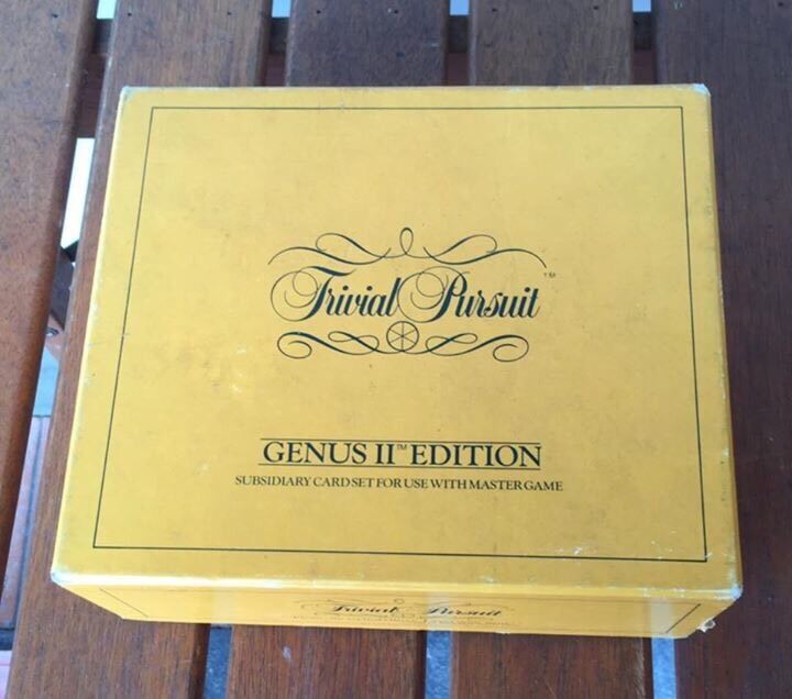 Board Game Cards TRIVIAL PURSUIT Master Game Genus II Ed 1984 Subsidiary Box