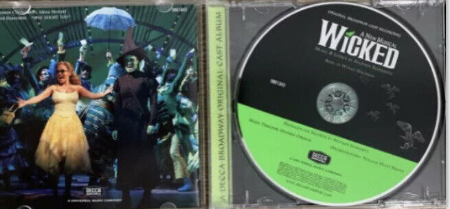 CD WICKED A New Musical Soundtrack Original Broadway Cast Music Album EUC