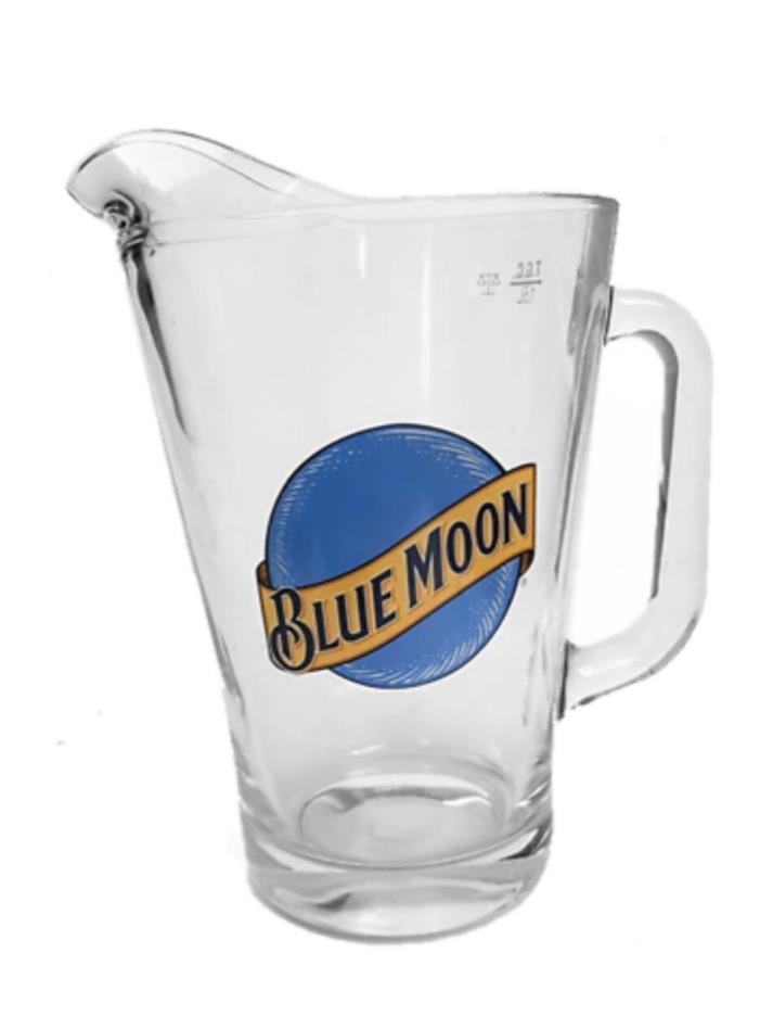BLUE MOON Beer Jug Pitcher  1.8/1.5 LITRE USA COLORADO BlueMoon Glass