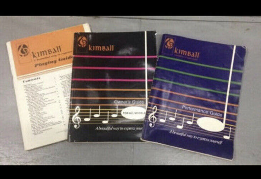 KIMBALL ORGAN Owners Guide MUSIC BOOK Song Sheet 3 Book Bundle Lot