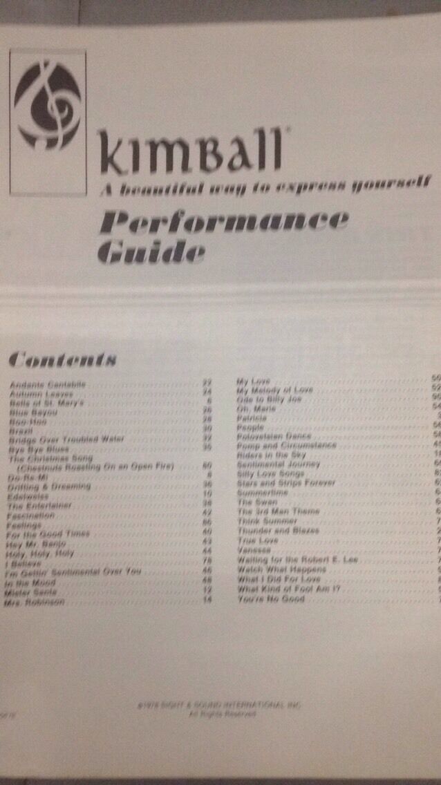 KIMBALL ORGAN Owners Guide MUSIC BOOK Song Sheet 3 Book Bundle Lot
