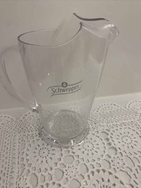 SCHWEPPES Pitcher Drink Jug 140ml  Perspex  Lemonade  Man Cave Bar Fridge
