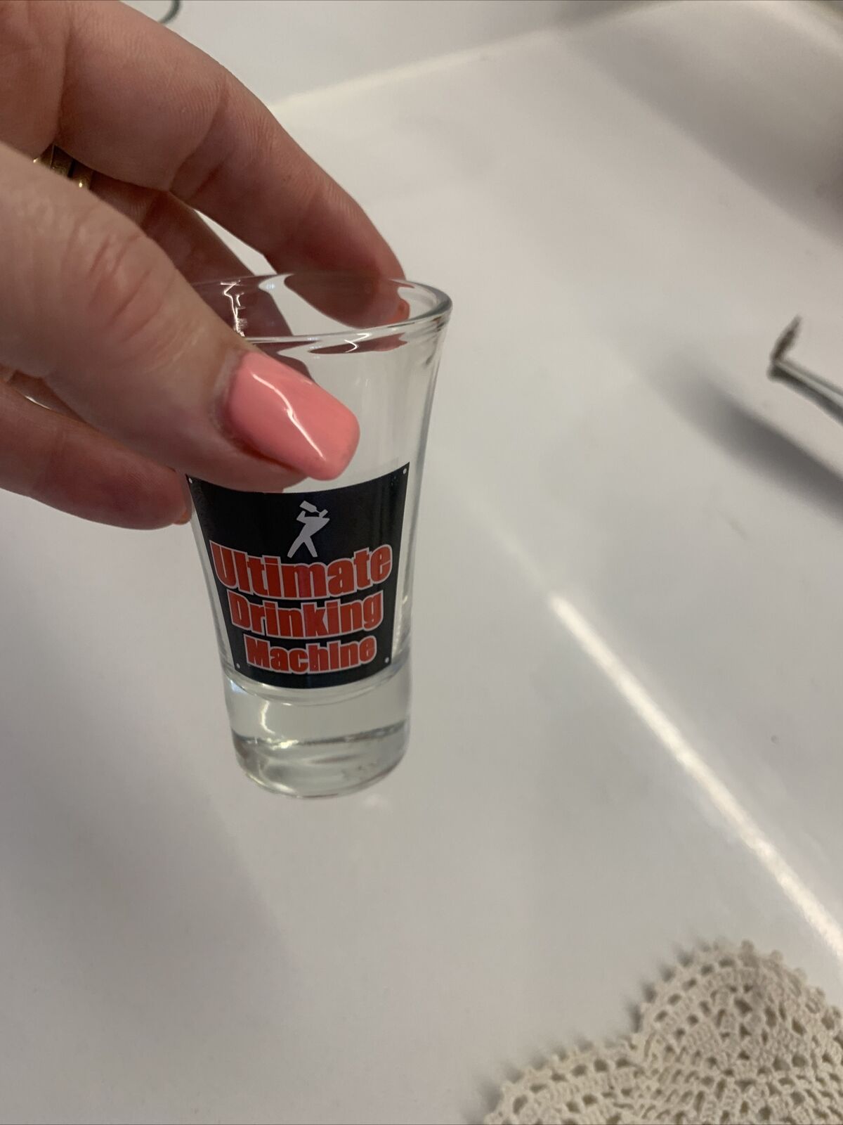4x Novelty Fun Shot Glasses With Drink Recipe On The Back 4 Barware