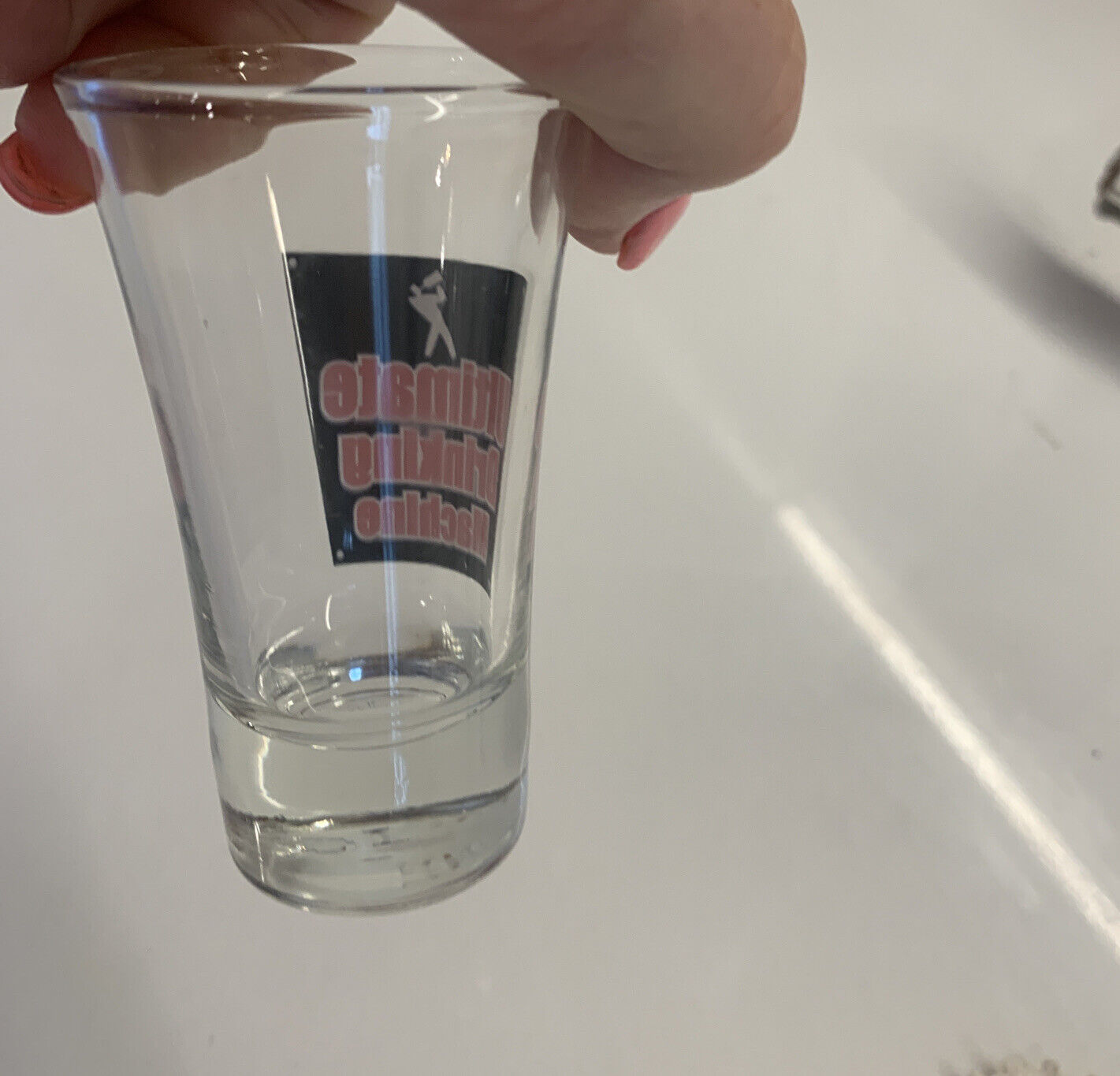 4x Novelty Fun Shot Glasses With Drink Recipe On The Back 4 Barware