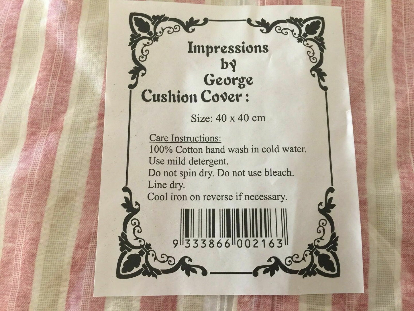 2x GEORGES Cotton Quilted CUSHION COVERS Pink Floral Pillowcases Victoriana NEW