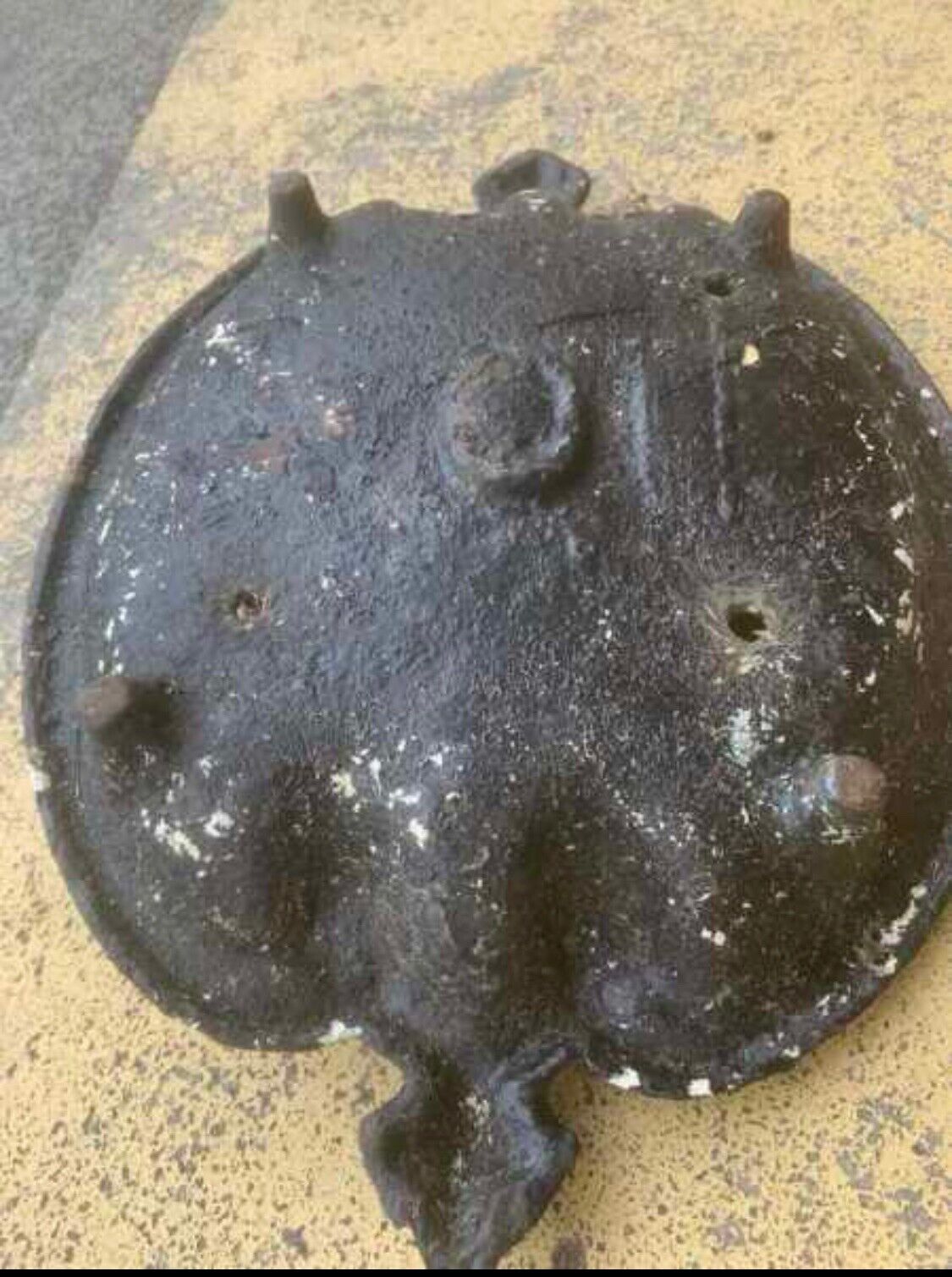 Antique black cast iron boot scraper ornamental provincial VICTORIANA federation