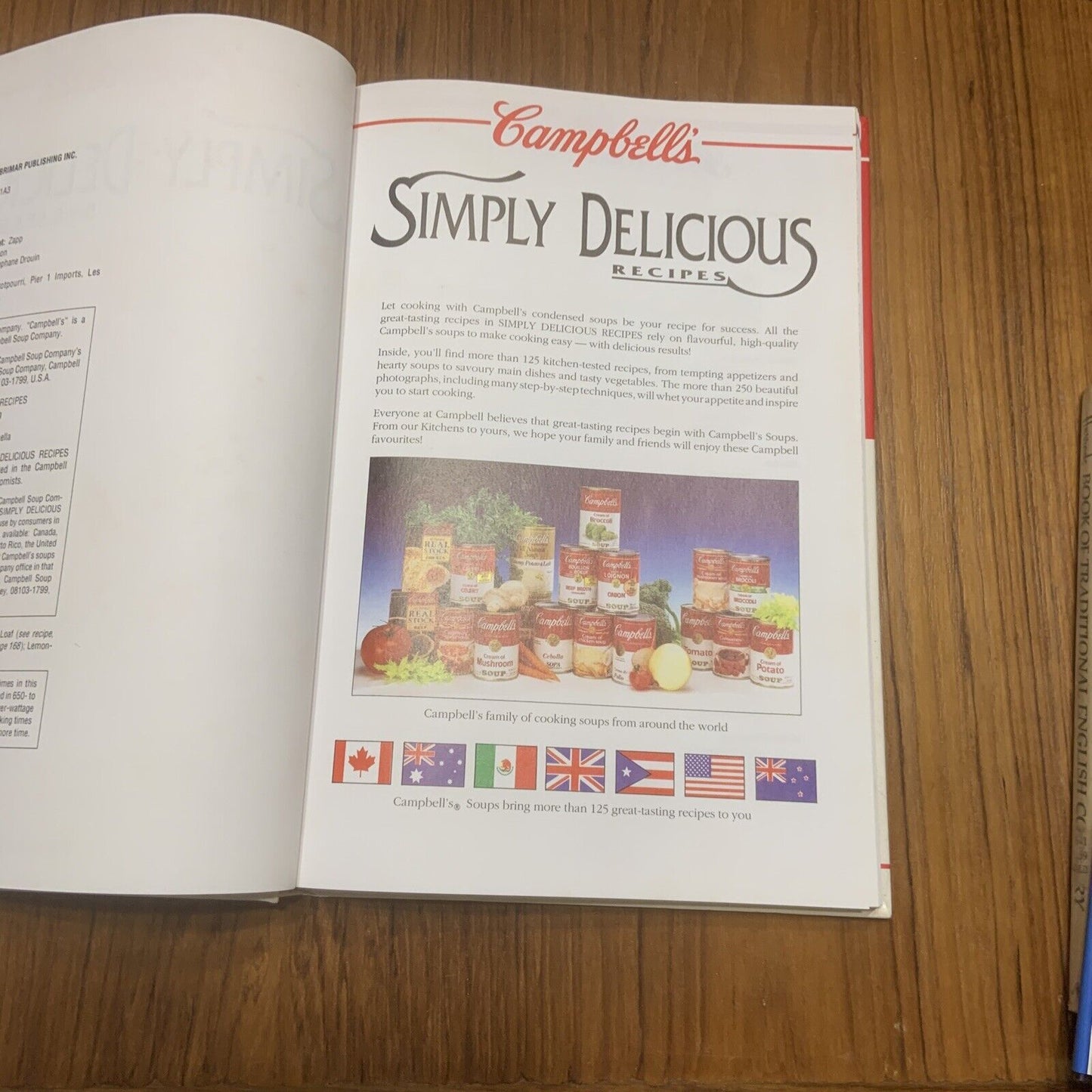 Cookbook Campbells Simply Delicious Recipes Campbells Soups HC 1992 Recipes