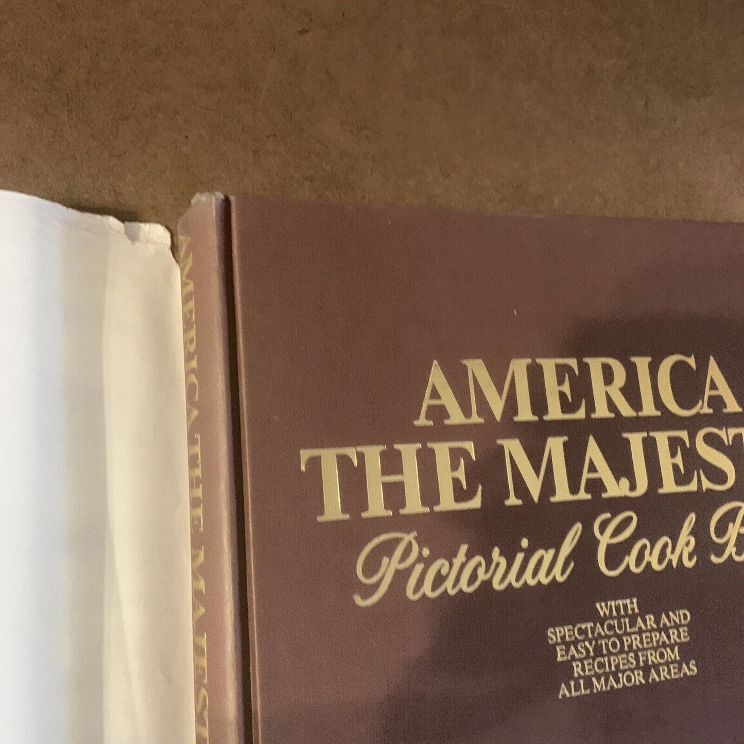 Cookbook AMERICA The Majestic Pictorial HC DJ 1981 1st Edition LARGE Recipe Book