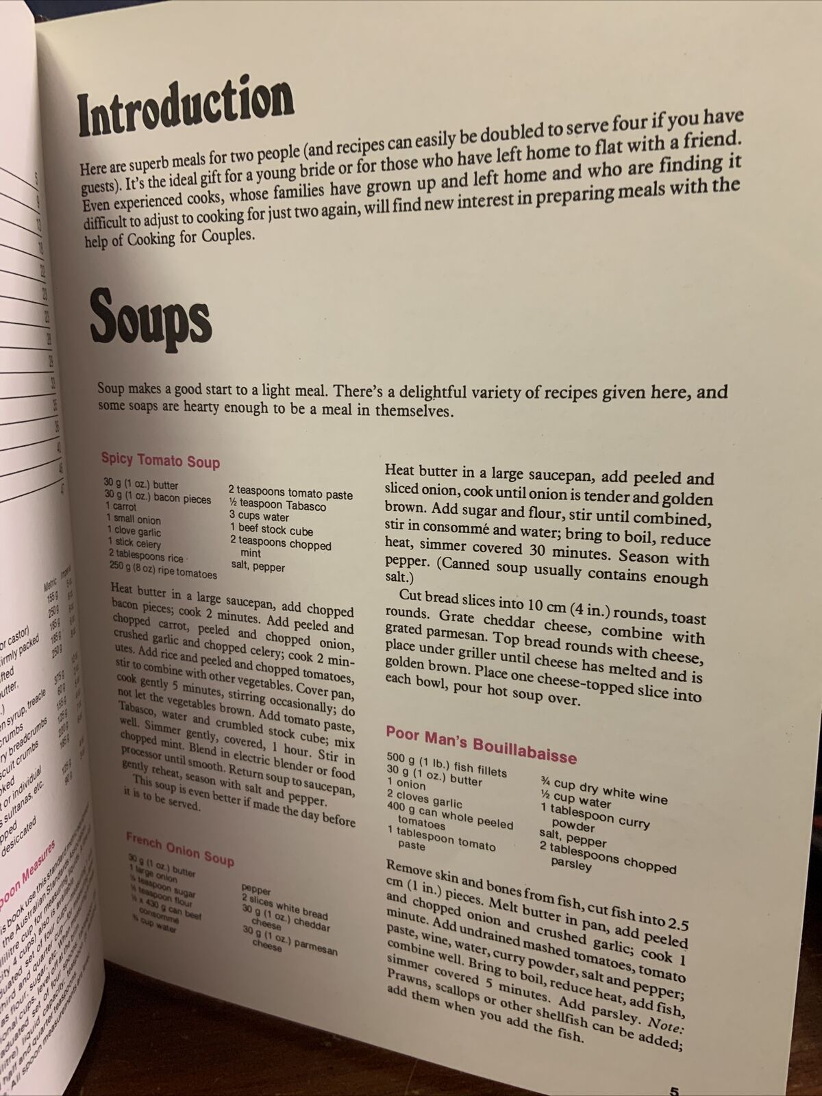 Cookbook COOKING FOR COUPLES Ellen Sinclair AUSTRALIAN WOMANS WEEKLY HC 1982 Vtg